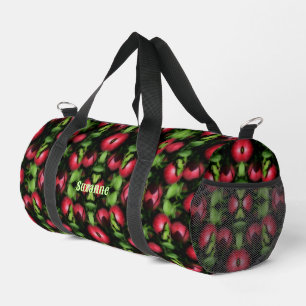 McIntosh Apples On The Tree Abstract Personalized Duffle Bag