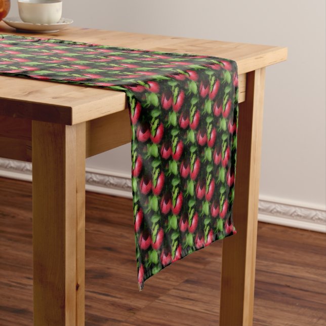 McIntosh Apples On The Tree Nature Pattern  Short Table Runner (In Situ)
