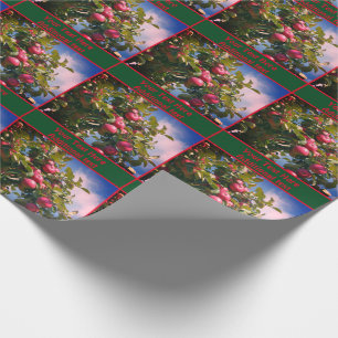 McIntosh Apples On Tree Nature Personalized Wrapping Paper