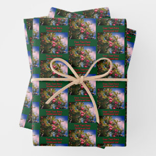 McIntosh Apples On Tree Nature Personalized Wrapping Paper Sheet