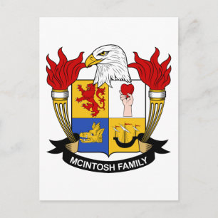 McIntosh Family Crest Postcard