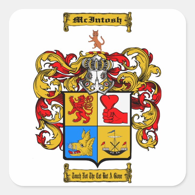 McIntosh (Scottish) Square Sticker (Front)