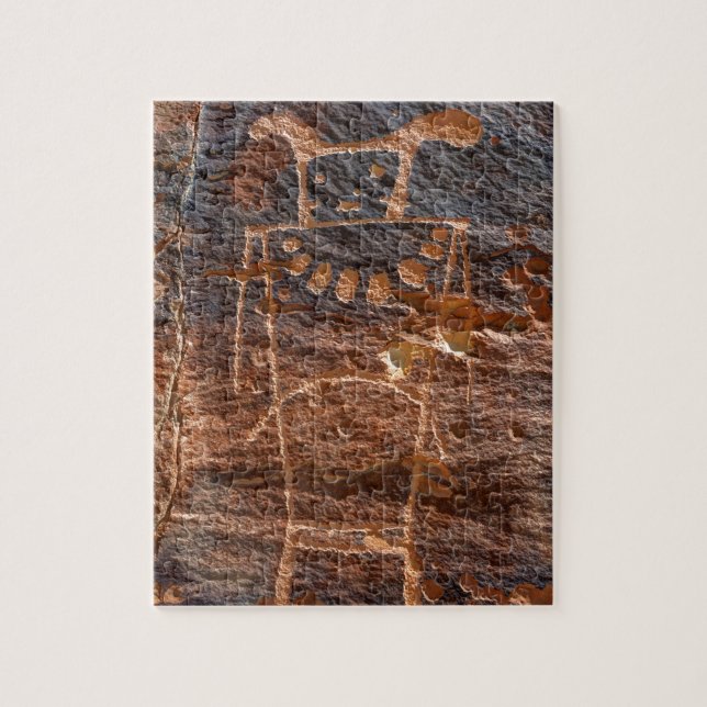 Mckee Springs Petroglyph - Vernal - Utah Jigsaw Puzzle (Vertical)