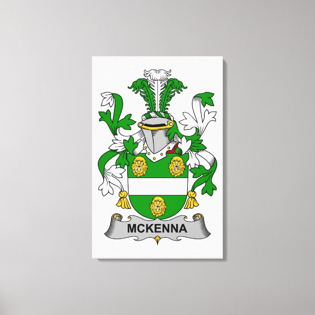 McKenna Family Crest Canvas Print (Front)