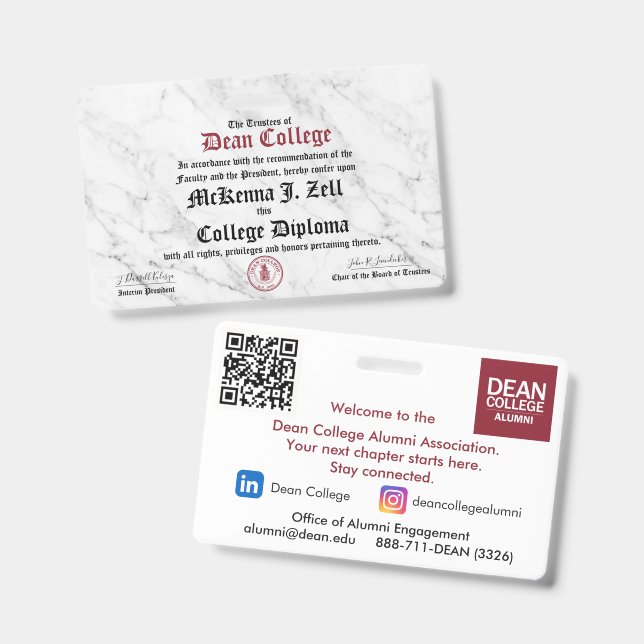 McKenna J. Zell Badge (Front & Back)