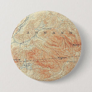 McKenzie and Moose Ponds, McKenzie Mountain Detail 3 Inch Round Button