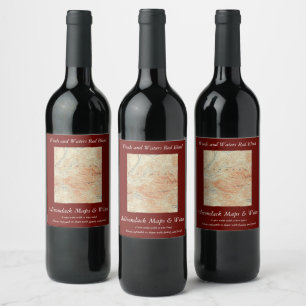 McKenzie and Moose Ponds, McKenzie Mountain Detail Wine Label