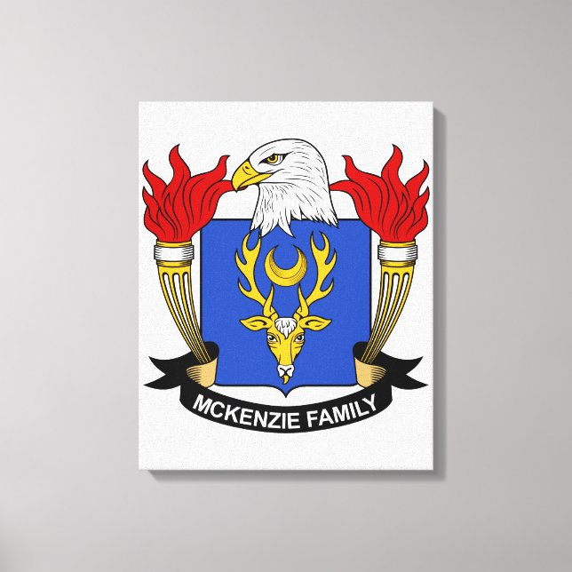 McKenzie Family Crest Canvas Print (Front)