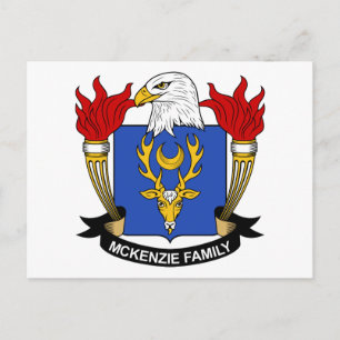 McKenzie Family Crest Postcard