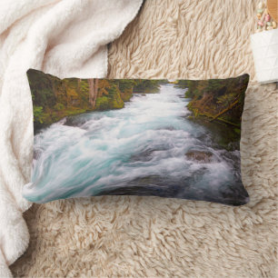 McKenzie River Oregon Lumbar Pillow