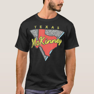 McKinney Teas Retro Triangle TX City T-Shirt