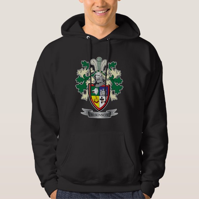 McKinnon Family Crest Coat of Arms Hoodie (Front)