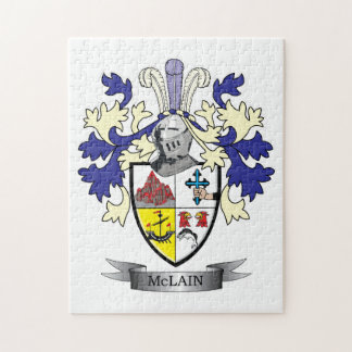 McLain Family Crest Coat of Arms Jigsaw Puzzle