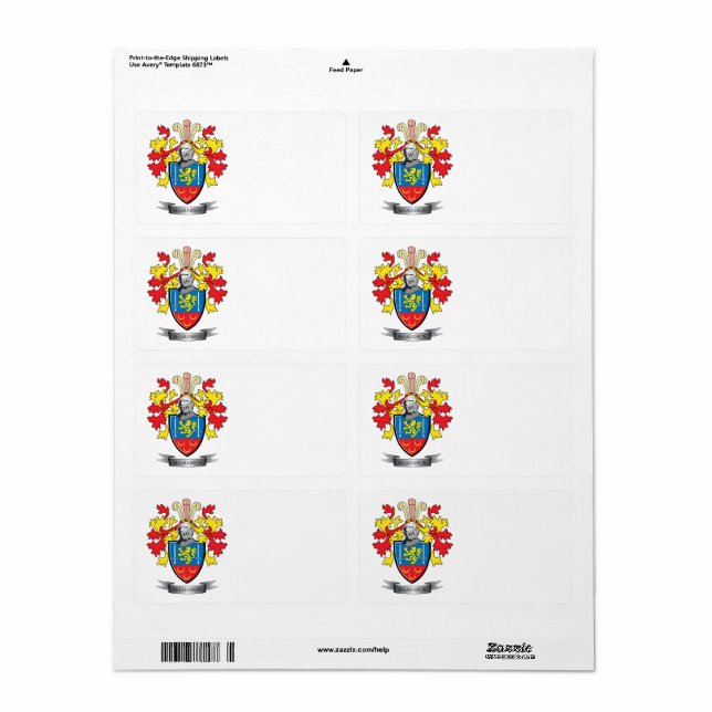 McLaughlin Coat of Arms (Full Sheet)