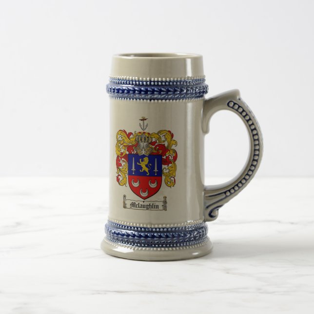 McLaughlin Coat of Arms Stein (Right)