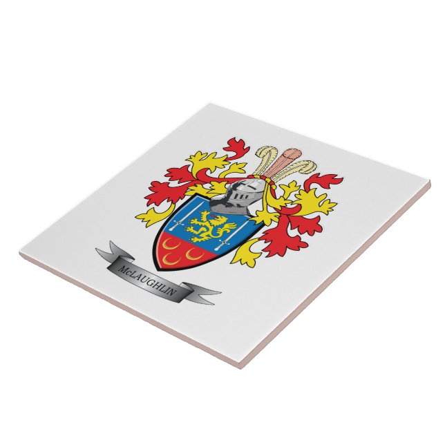 McLaughlin Coat of Arms Tile (Side)