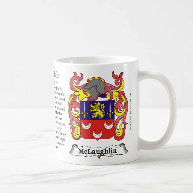 McLaughlin Family Coat of Arms Mug (Right)