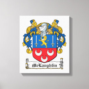 McLaughlin Family Crest Canvas Print