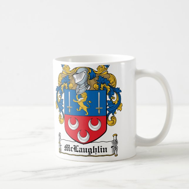 McLaughlin Family Crest Coffee Mug (Right)