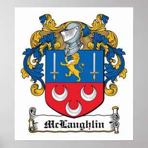 McLaughlin Family Crest Poster