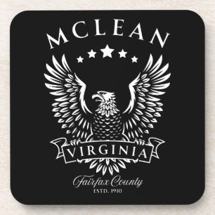 McLean Fairfax County Virginia Vintage Eagle Coaster