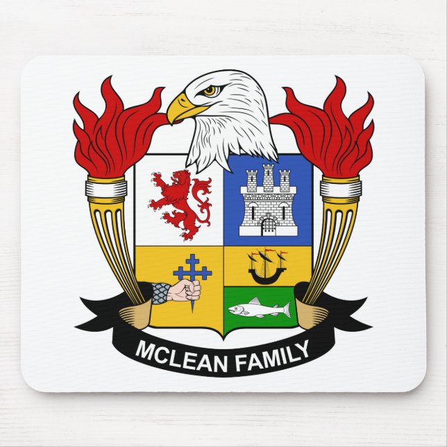 McLean Family Crest Mouse Pad (Front)