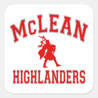 McLean Highlanders Square Sticker