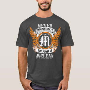 Mclean Name Shirt Never Underestimate The Power Of
