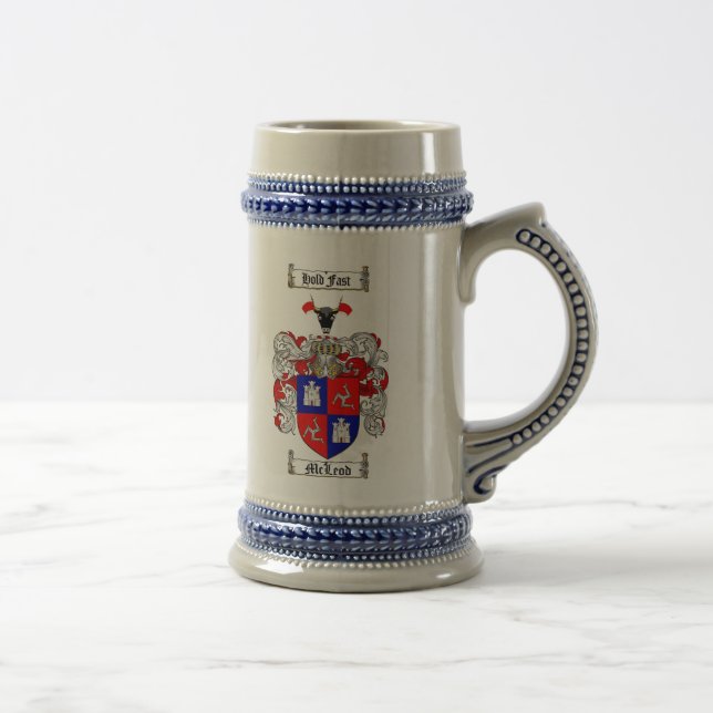 McLeod Coat of Arms Stein (Right)