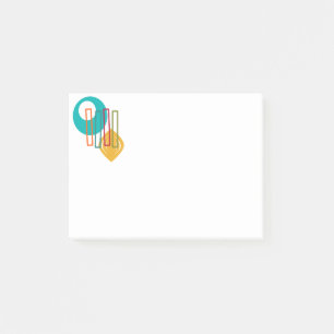 MCM Abstract Design Post-it Notes
