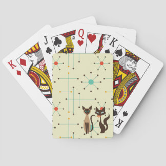 MCM Atomic Cats Playing Cards
