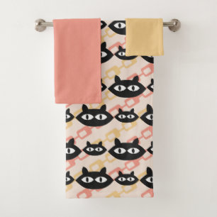 MCM Cats  Bath Towel Set