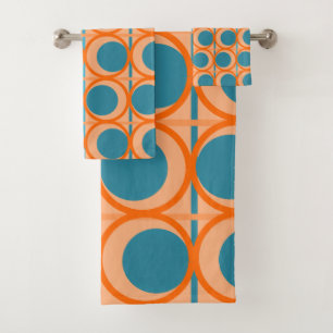 MCM Circles and Lines Bath Towel Set