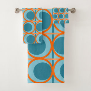MCM Circles and Lines  Bath Towel Set