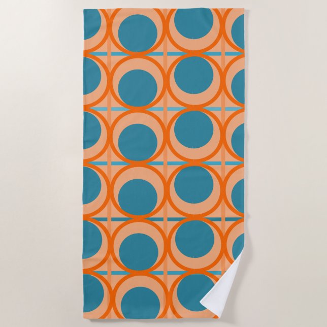 MCM Circles and Lines  Beach Towel (Front)