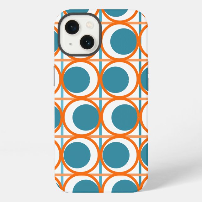 MCM Circles and Lines iPhone Case (Back)