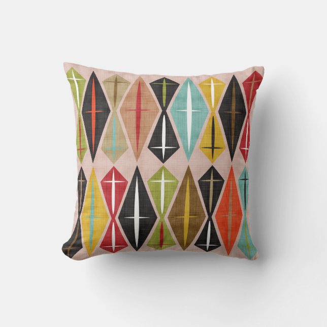 MCM Diamond Throw Pillow (Front)