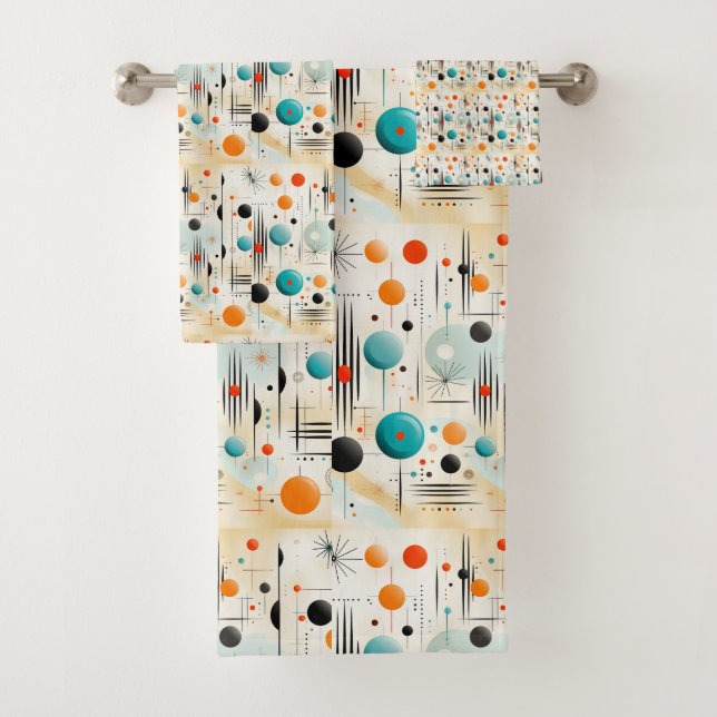 MCM Espace âge Motif rétro Bleu rouge jaune (En situation)