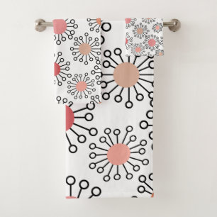 MCM Flowers  Bath Towel Set