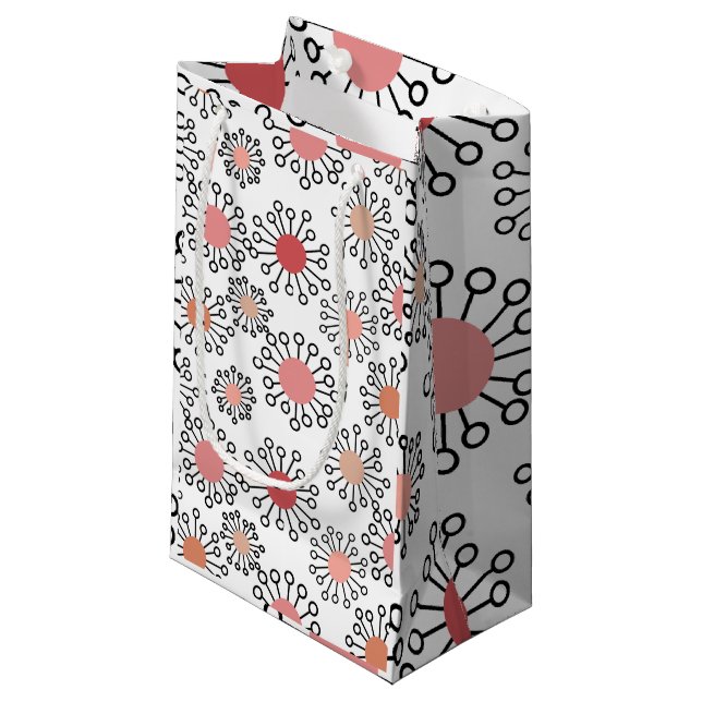MCM Flowers  Small Gift Bag (Front Angled)
