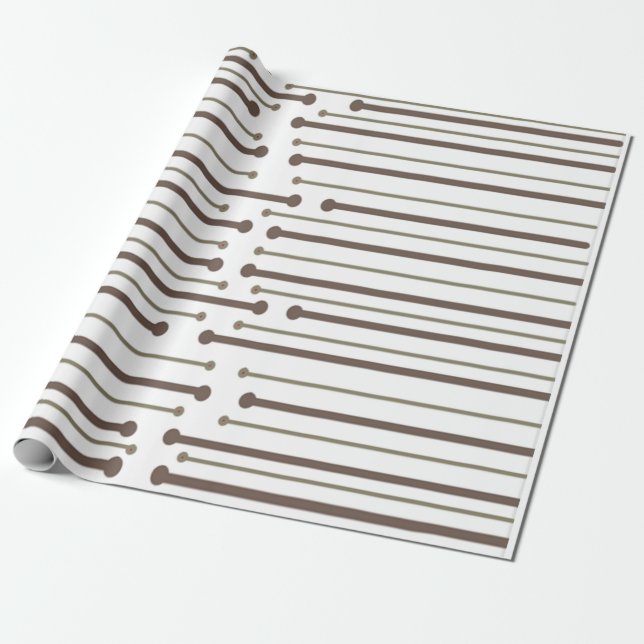 MCM Inspired Lines  Wrapping Paper (Unrolled)