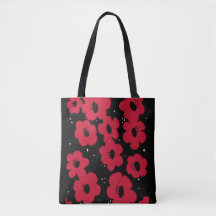 MCM inspired red hibiscus flower
