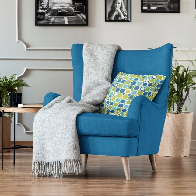 MCM Lime and Aqua Bubble Pillow (Creator Uploaded)