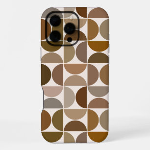 MCM Semicircles Browns+Cream Big Pattern iPhone 16 Pro Max Case