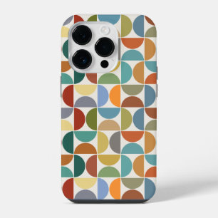 MCM Semicircles Pattern Color on Cream iPhone 14 Pro Case