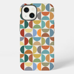 MCM Semicircles Pattern Color on Cream iPhone 13 Case