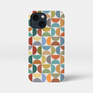 MCM Semicircles Pattern Color on Cream iPhone 13 Mini Case