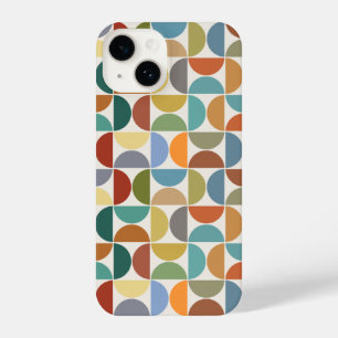 MCM Semicircles Pattern Color on Cream iPhone 14 Case
