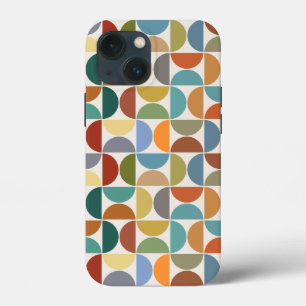 MCM Semicircles Pattern Colour on Cream iPhone 13 Mini Case