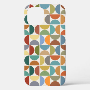 MCM Semicircles Pattern Colour on Cream iPhone 12 Case